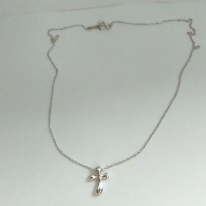 Tiffany and Co. Teardrop cross necklace